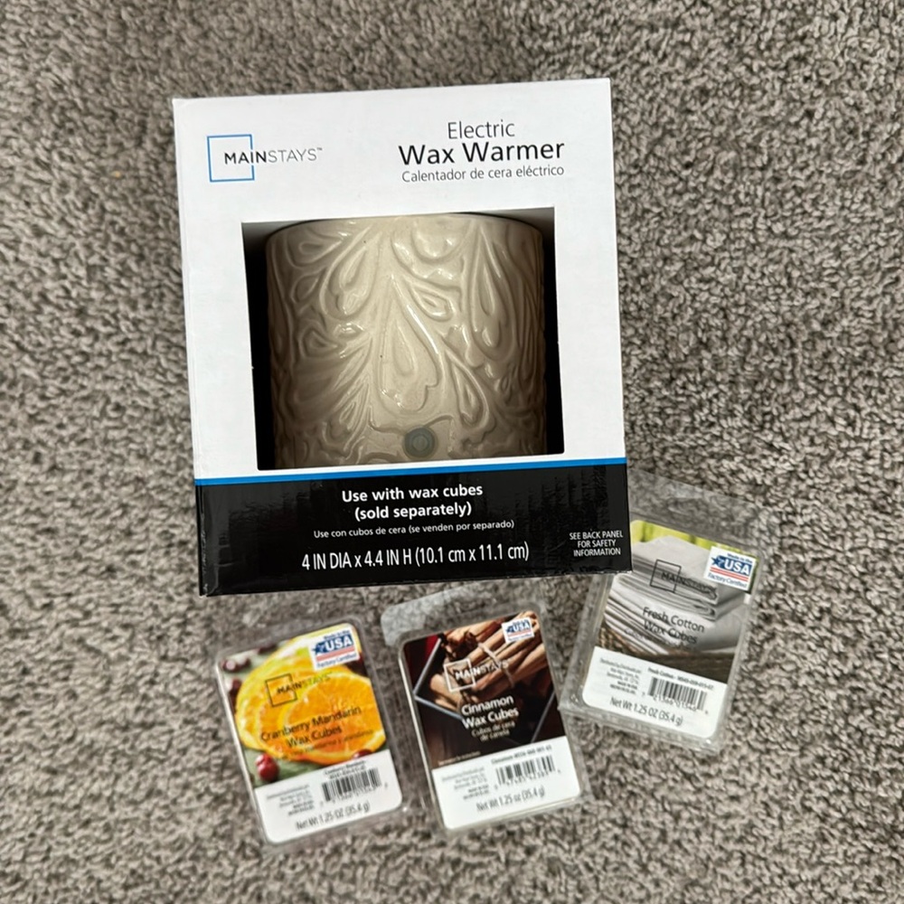 Electric Wax Warmer plus 3 wax packs